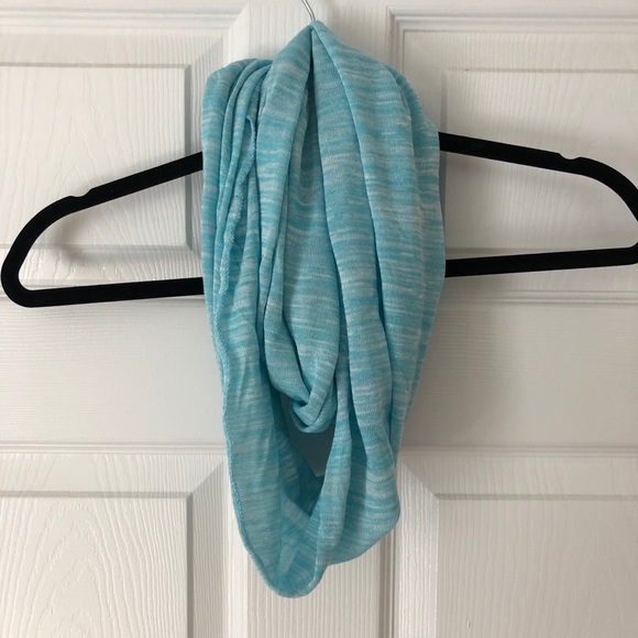 Blue Jersey Knit Infinity Scarf - Picture 1 of 3